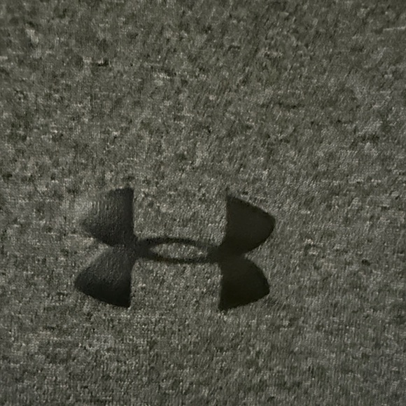 Men's Size Large Under Armour HeatGear Charcoal Gray 1/4 Zip Perf Pullover - Picture 4 of 5